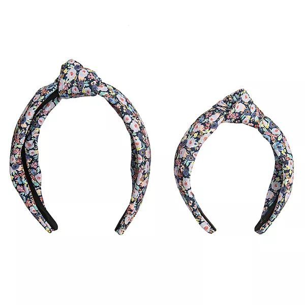 LC Lauren Conrad Mommy & Me Floral Top Knot Headband Set of 2 | Kohl's