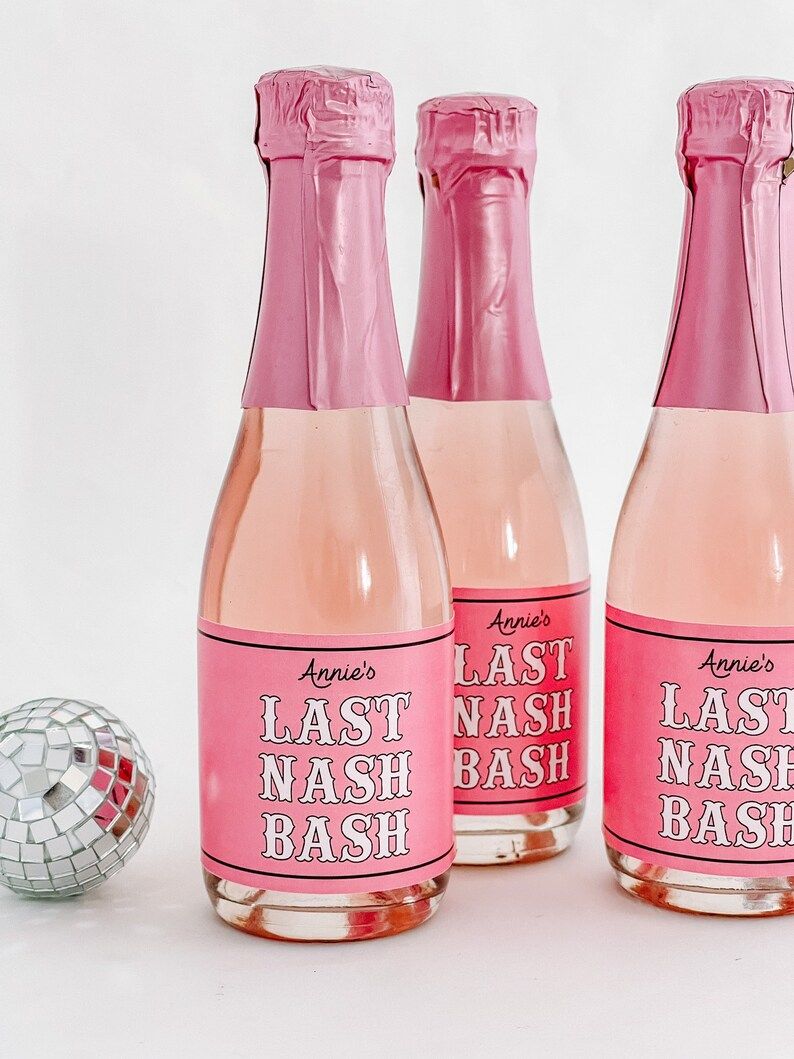 Bachelorette Party Last Nash Bash  Champagne or Wine in Full - Etsy | Etsy (US)