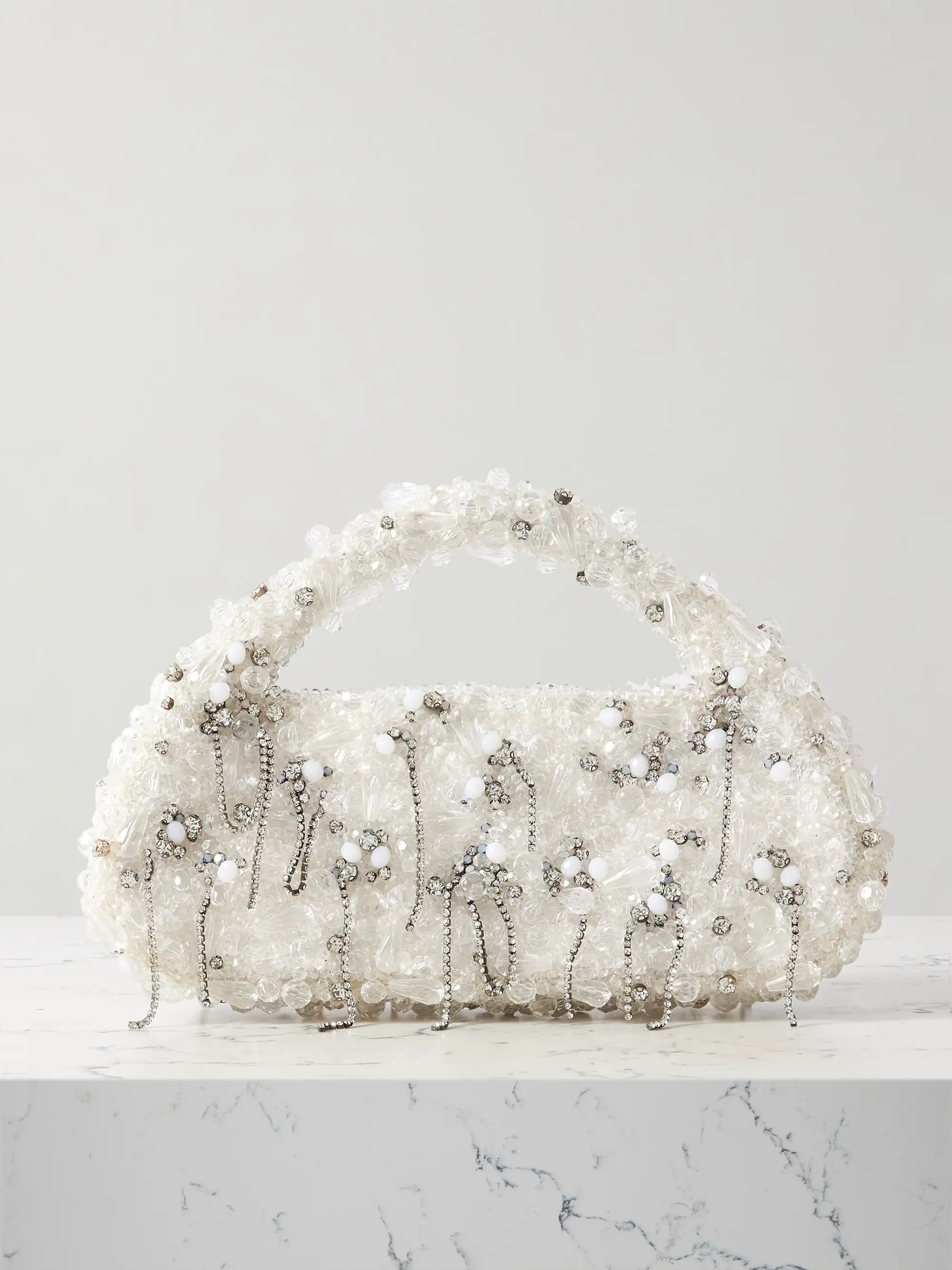 Chandelier embellished faux leather tote | NET-A-PORTER (US)