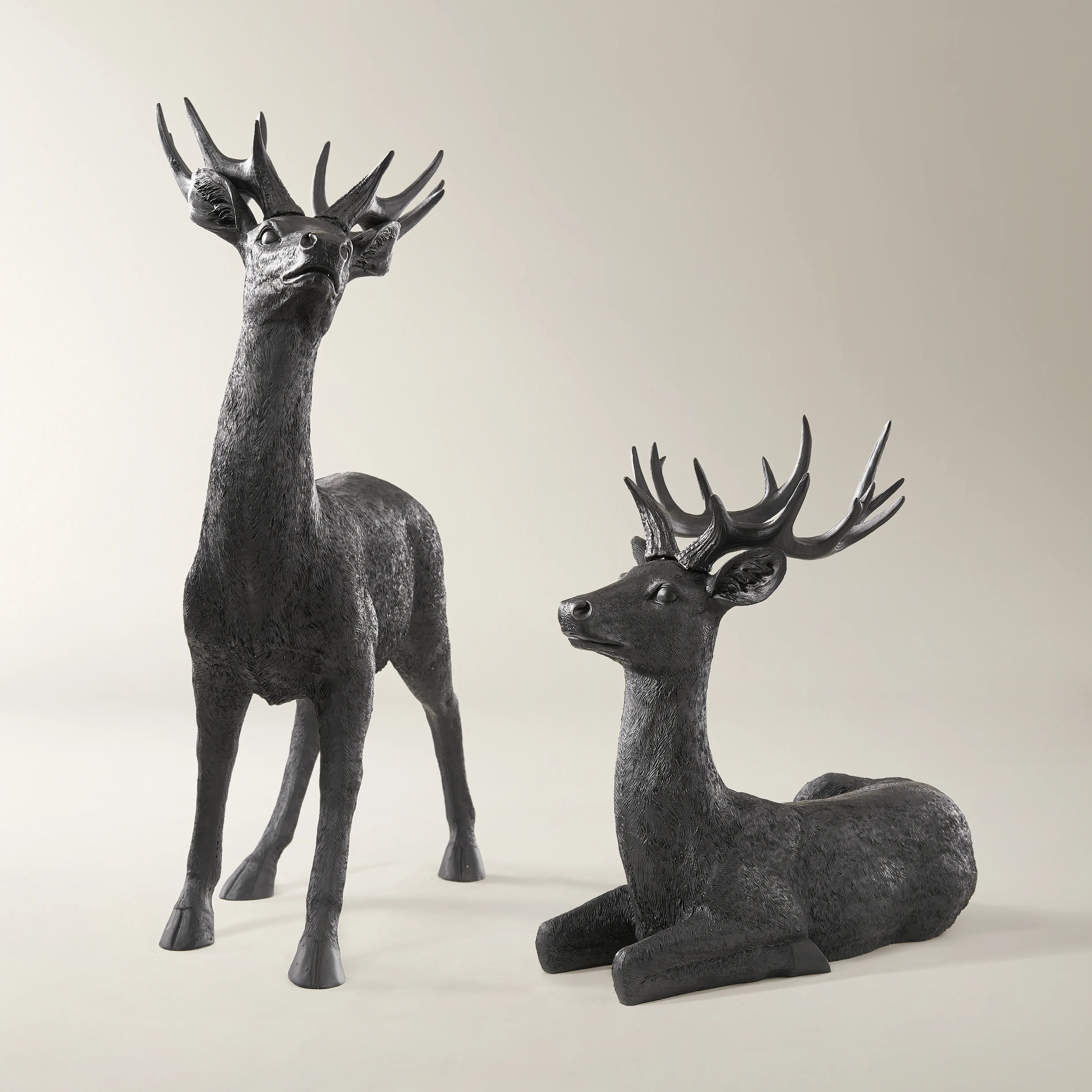 Majestic Deer Black - 22" & 32" | Z Gallerie