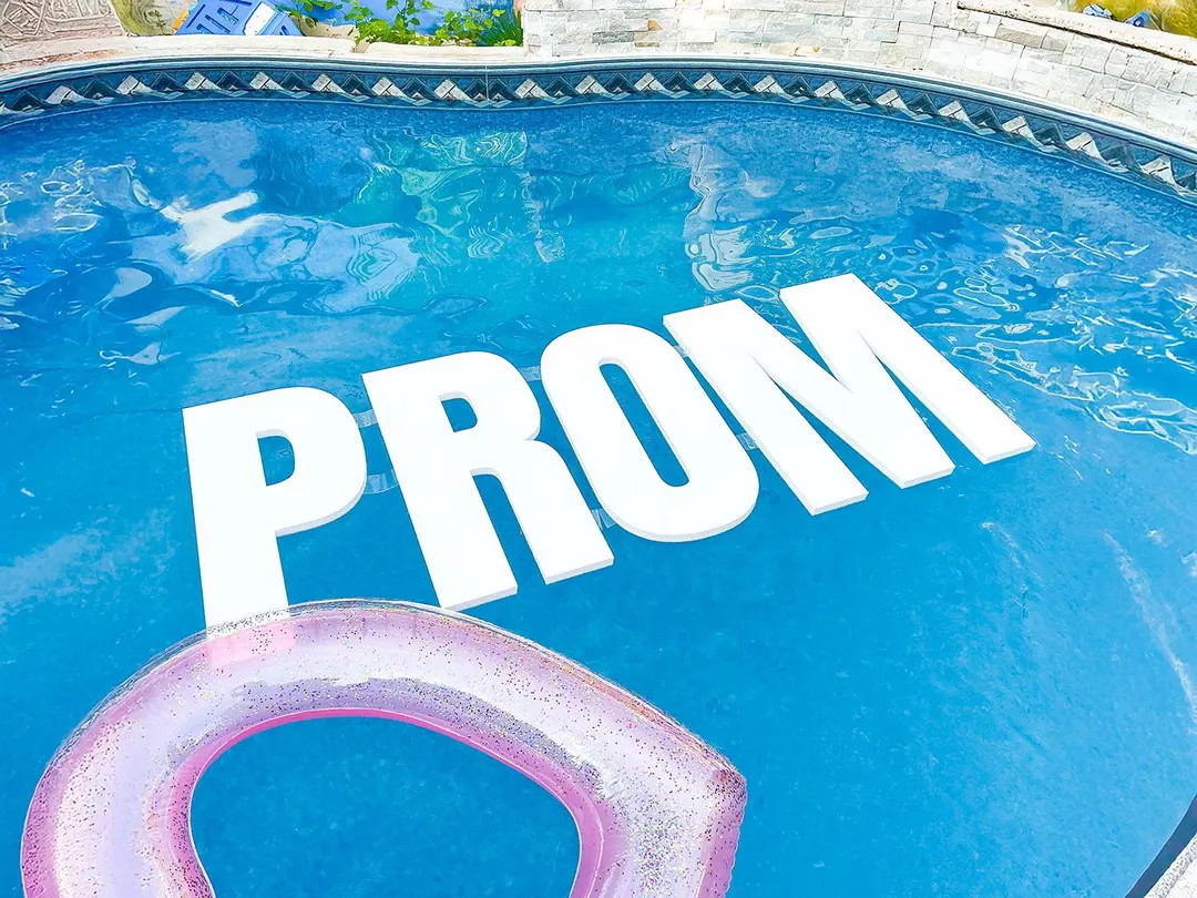 Floating Foam Letters, Pool Party Decor, 1" Thick | Etsy (US)