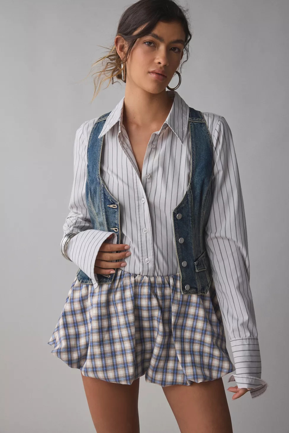Kimchi Blue Anne Bubble Mini Skort | Urban Outfitters (US and RoW)