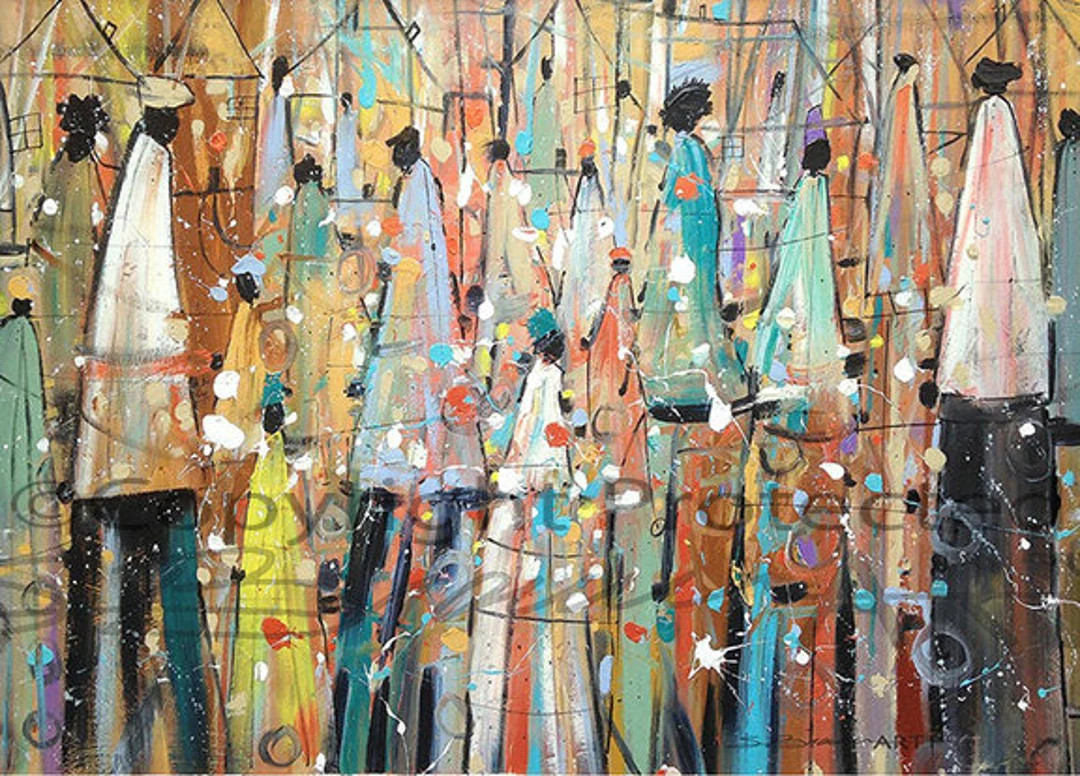 Our Colorful People Watercolor Print African American Art - Etsy | Etsy (US)