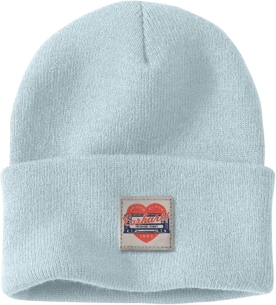Carhartt Womens Knit Heart Patch Beanie | Amazon (US)