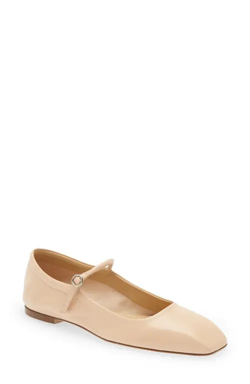 aeyde Uma Mary Jane Ballet Flat in Peach at Nordstrom, Size 6Us | Nordstrom