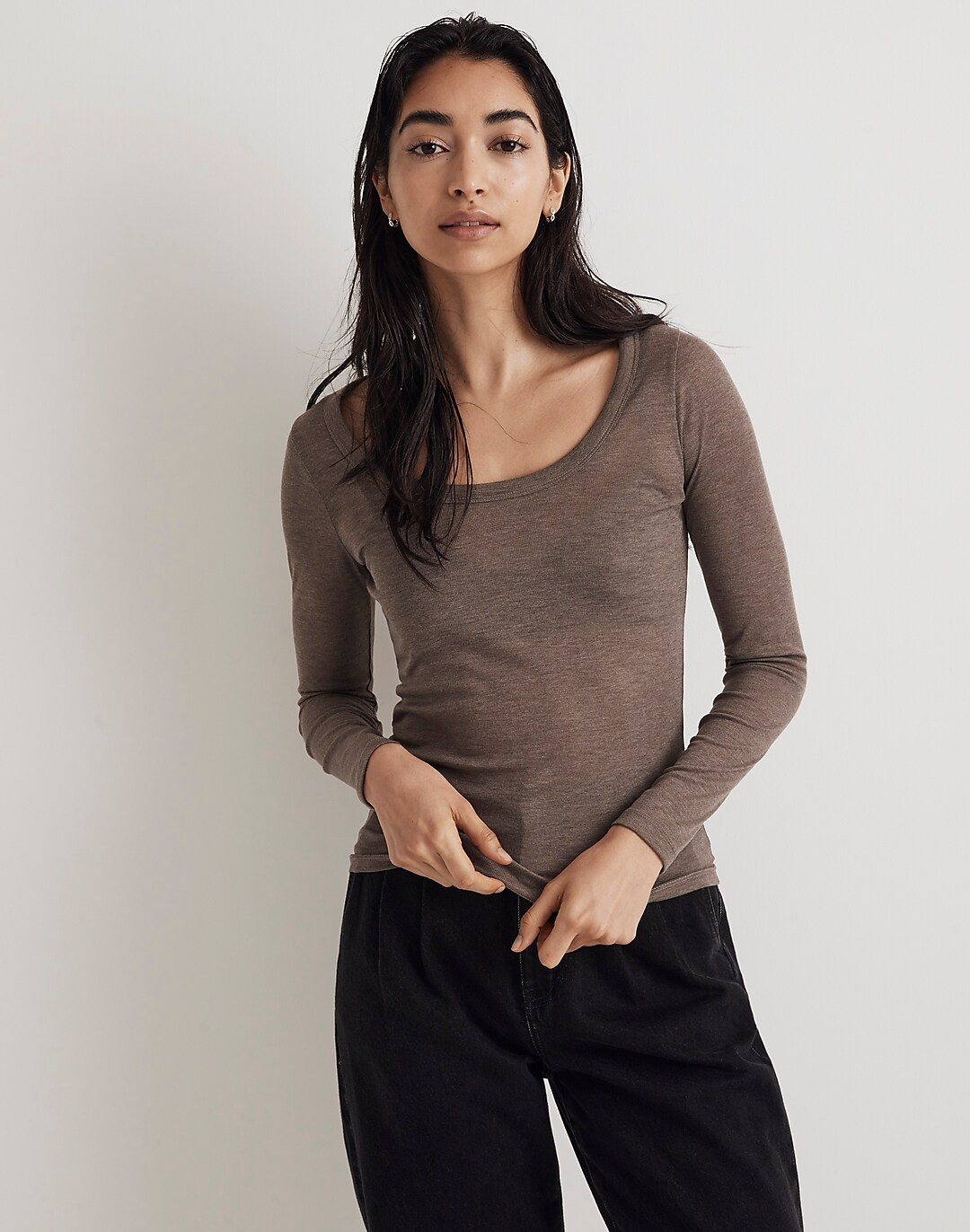 Semi-Sheer Scoopneck Tee | Madewell