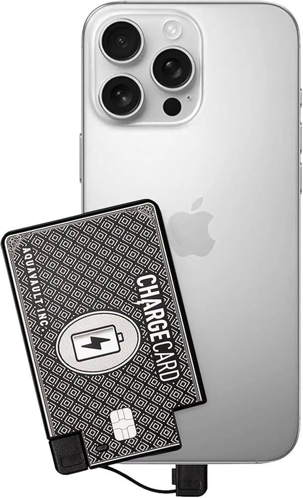 AquaVault ChargeCard – Ultra Slim Emergency Power Bank (2300mAh) – Fits in Wallet – USB-C &... | Amazon (US)