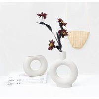 Ceramic White Donut Vase, Half Doughnut Vase | Etsy (US)