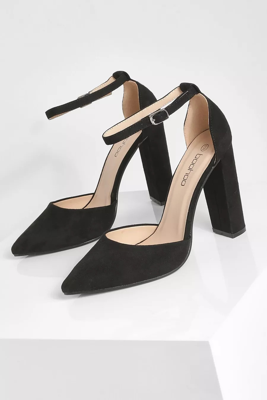 Block Heel 2 Part Court | Boohoo.com (UK & IE)