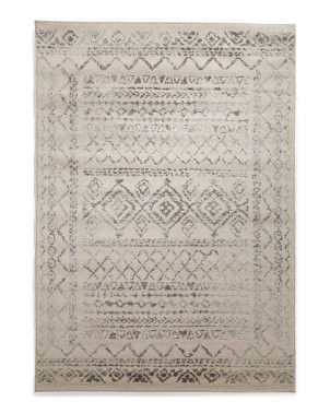 Made In Turkey Soft Shag Boho Printed Area Rug | TJ Maxx