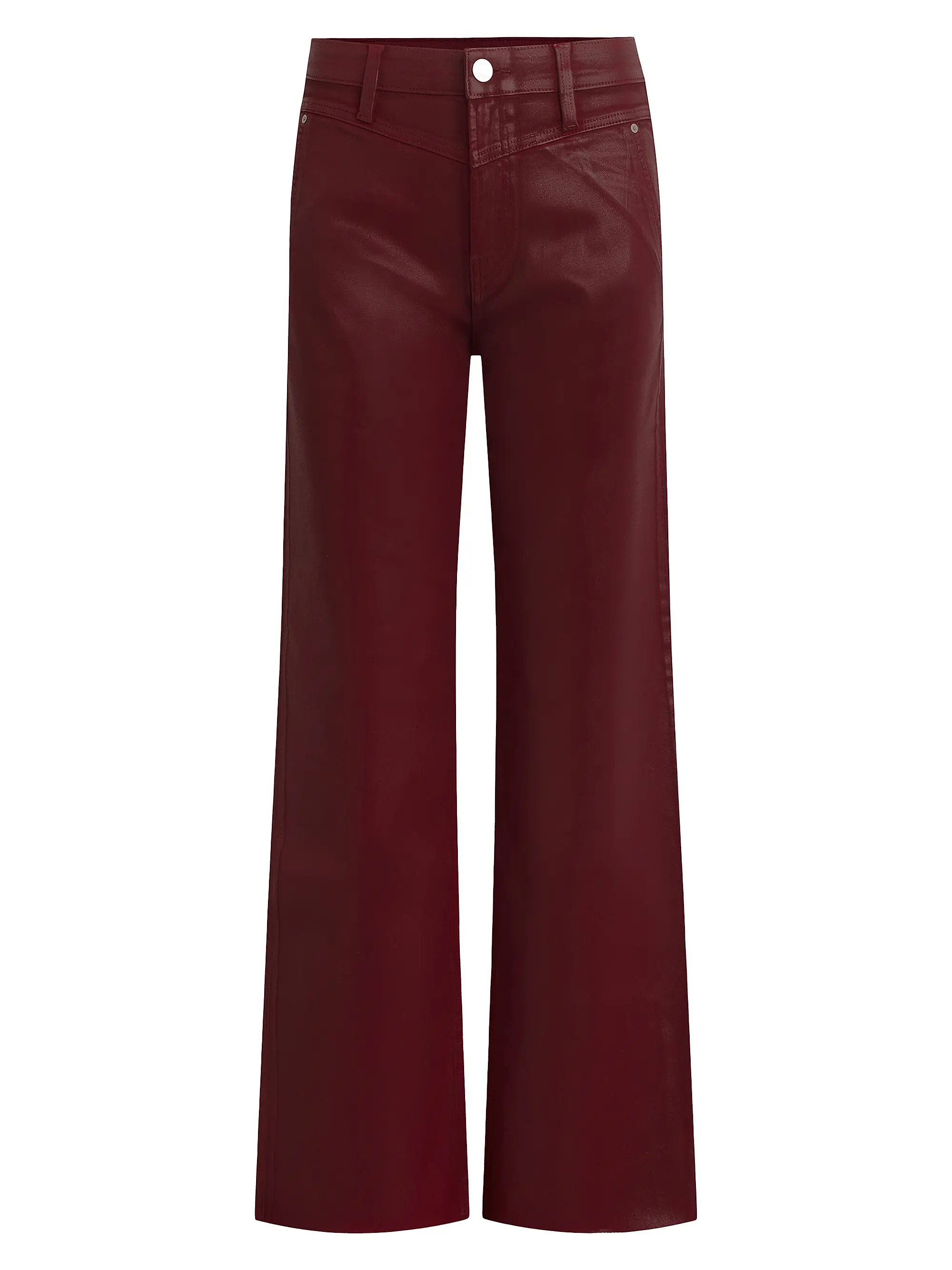 Rosie Coated High-Rise Stretch Wide-Leg Jeans | Saks Fifth Avenue