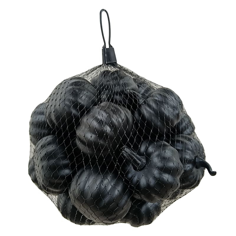 Eerie Estates 24-Count Black Halloween Pumpkin Scatters | At Home
