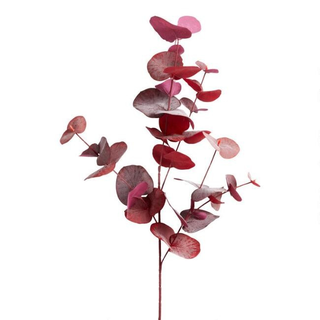 Plum Faux Eucalyptus Spray | World Market