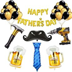Happy Father's Day Aluminum Foil Balloon Set 16 Inches Letter Balloon Decoration for Father's Day... | Amazon (US)