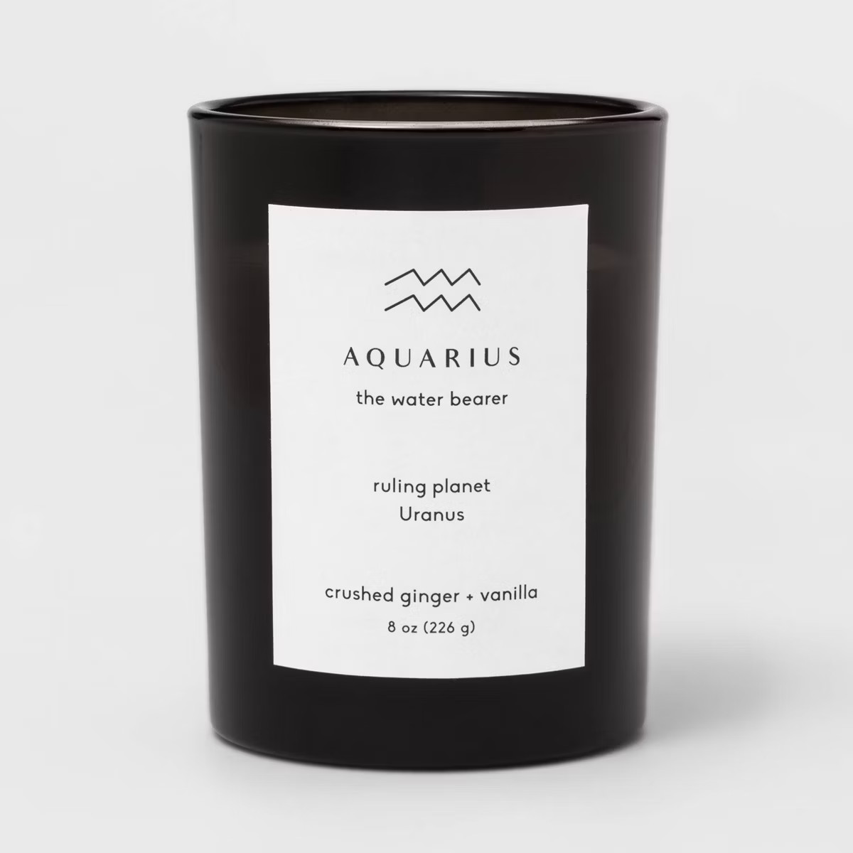8oz Glass Jar Zodiac Candles Black - Threshold™ | Target