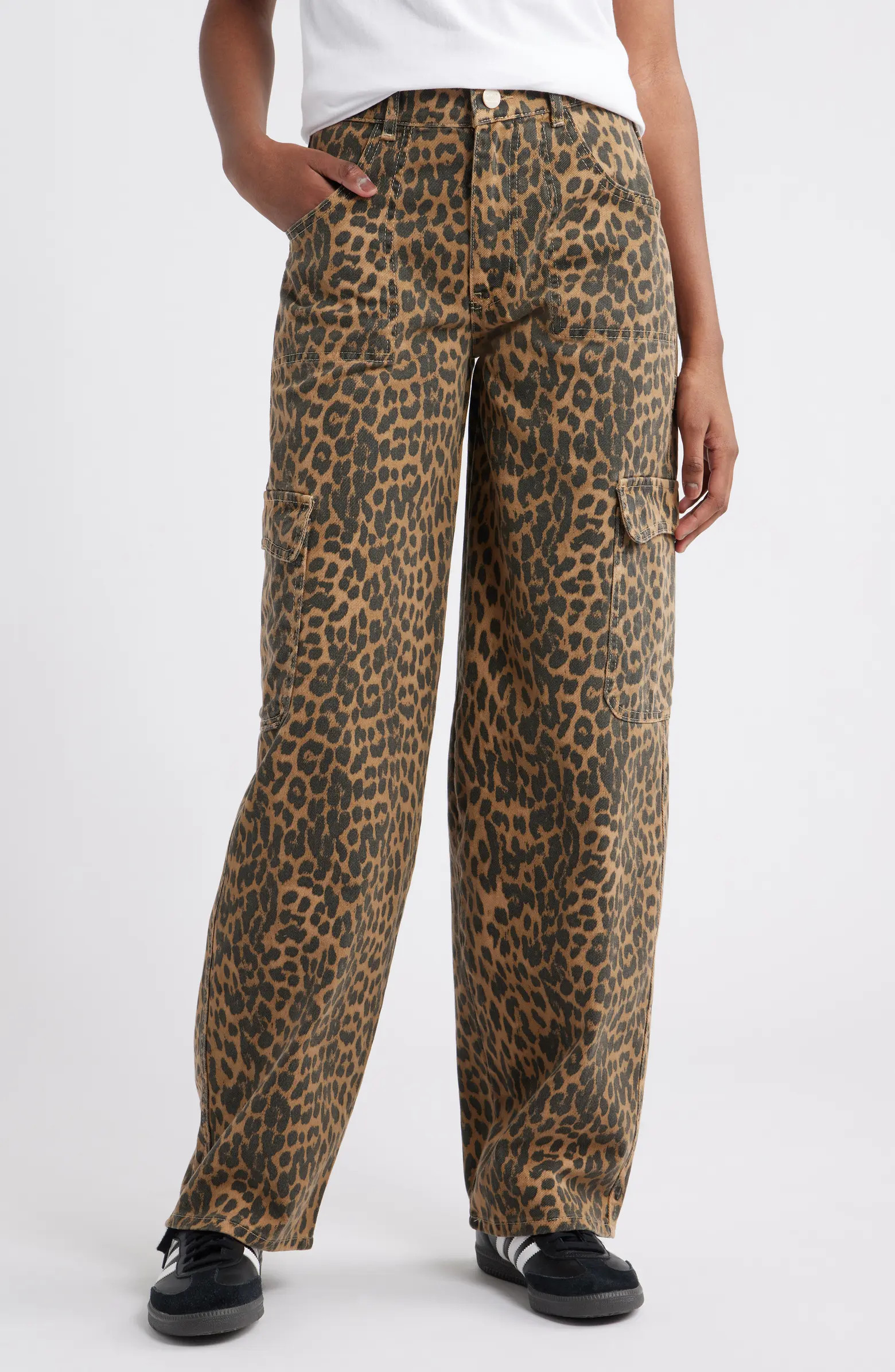 Leopard Cargo Jeans | Nordstrom