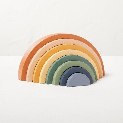 8pc Wooden Toy Rainbow Stacker - Hearth & Hand™ with Magnolia | Target