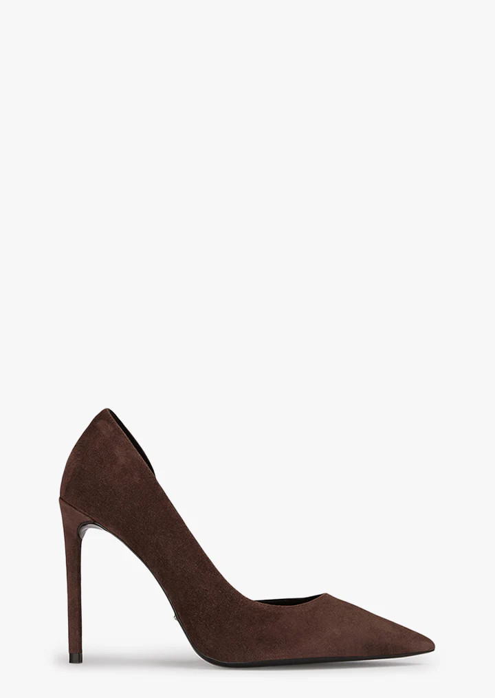 Alyx Espresso Suede Heels | Heels | Tony Bianco | Tony Bianco (Australia & New Zealand)