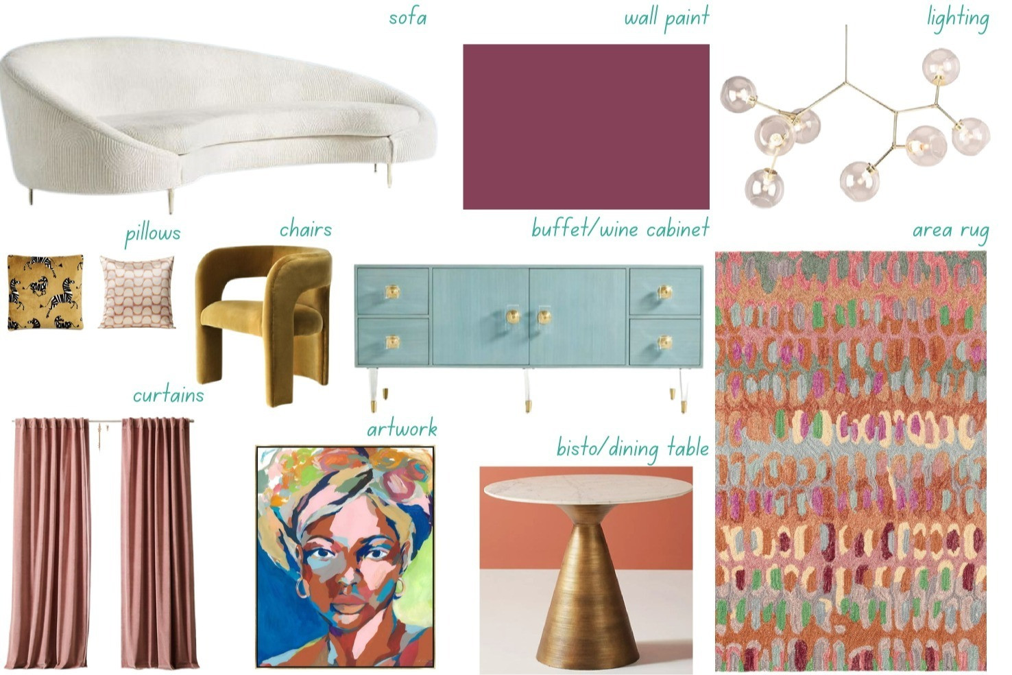 #MoodboardMonday ✨ Designing with Soulful Maximalism starts with intention. This lounge mood board layers rich color, expressive artwork, sculptural furniture, and playful pattern to create a space that's bold, welcoming, and full of personality. Every detail works together to tell a story.

#MoodboardMonday #SoulfulMaximalism #InteriorDesign #ColorfulHome #LoungeDesign 

 #LTKHome
