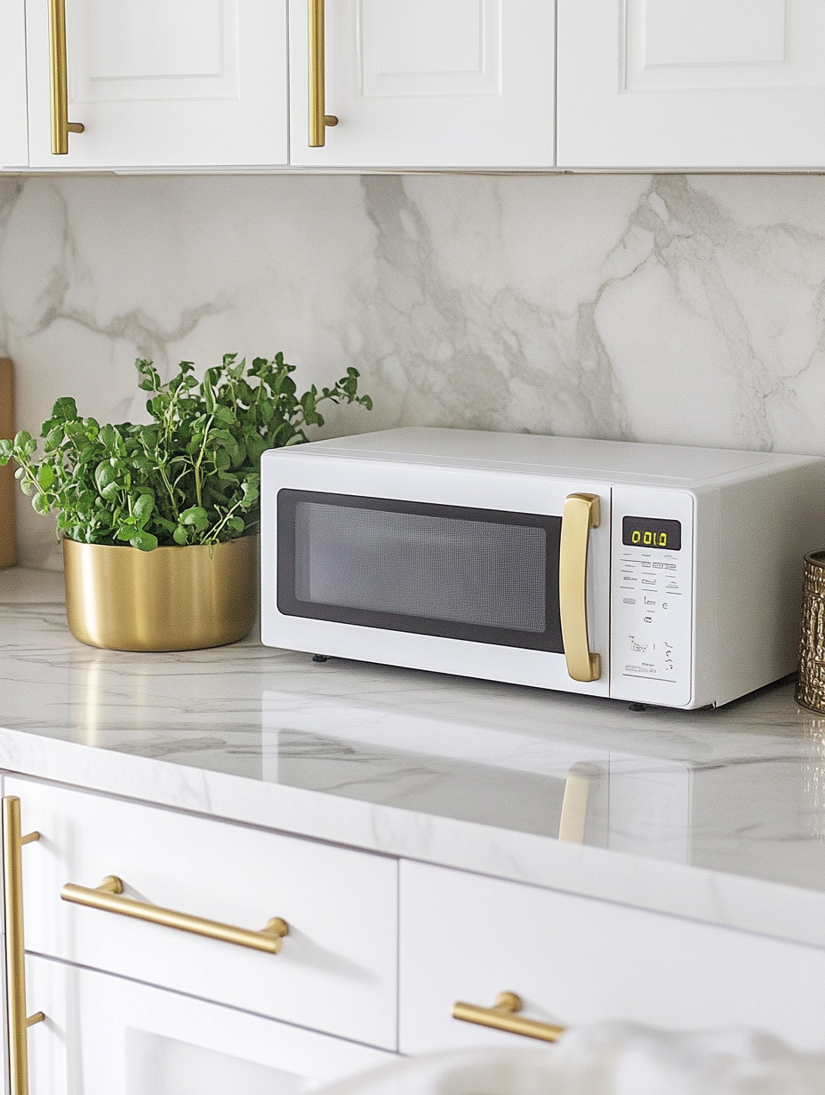 Create this white & gold elegance in your kitchen… in just 3 steps.

Sometimes, it’s not about a full renovation — it’s about choosing the right details.

Step 1: Swap in white and gold appliances.
A microwave, coffee machine, soda stream — even the smallest upgrade instantly refines your space.

Step 2: Add a touch of life.
A simple gold planter with fresh herbs brings softness, warmth, and that “lived-in luxury” feel every beautiful kitchen needs.

Step 3: Finish with gold accents.
Cabinet hardware, handles, small details — this is where everything comes together.

And just like that… your kitchen feels brighter, cleaner, and elevated.

This is the beauty of intentional styling — small, thoughtful changes that create a cohesive, elegant look without overwhelming the space.

We’ve curated all the pieces — from white and gold appliances to planters and hardware — so you can recreate this effortlessly.

Because elegance isn’t complicated… it’s curated.

#KitchenDecor #WhiteAndGold #HomeUpgrade #ElegantLiving 

 #LTKHome