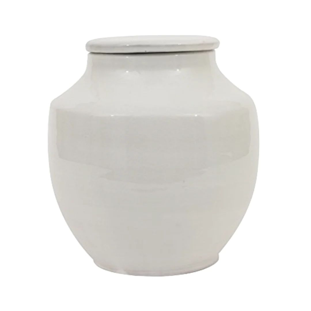 White Terra Cotta Cachepot, Small | Megan Molten