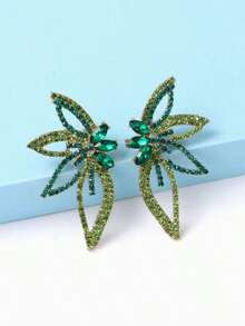 Juran Rhinestone Flower Decor Stud Earrings Valentines | SHEIN