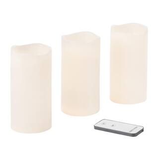 Set of 3-Resin Outdoor Candles | The Home Depot
