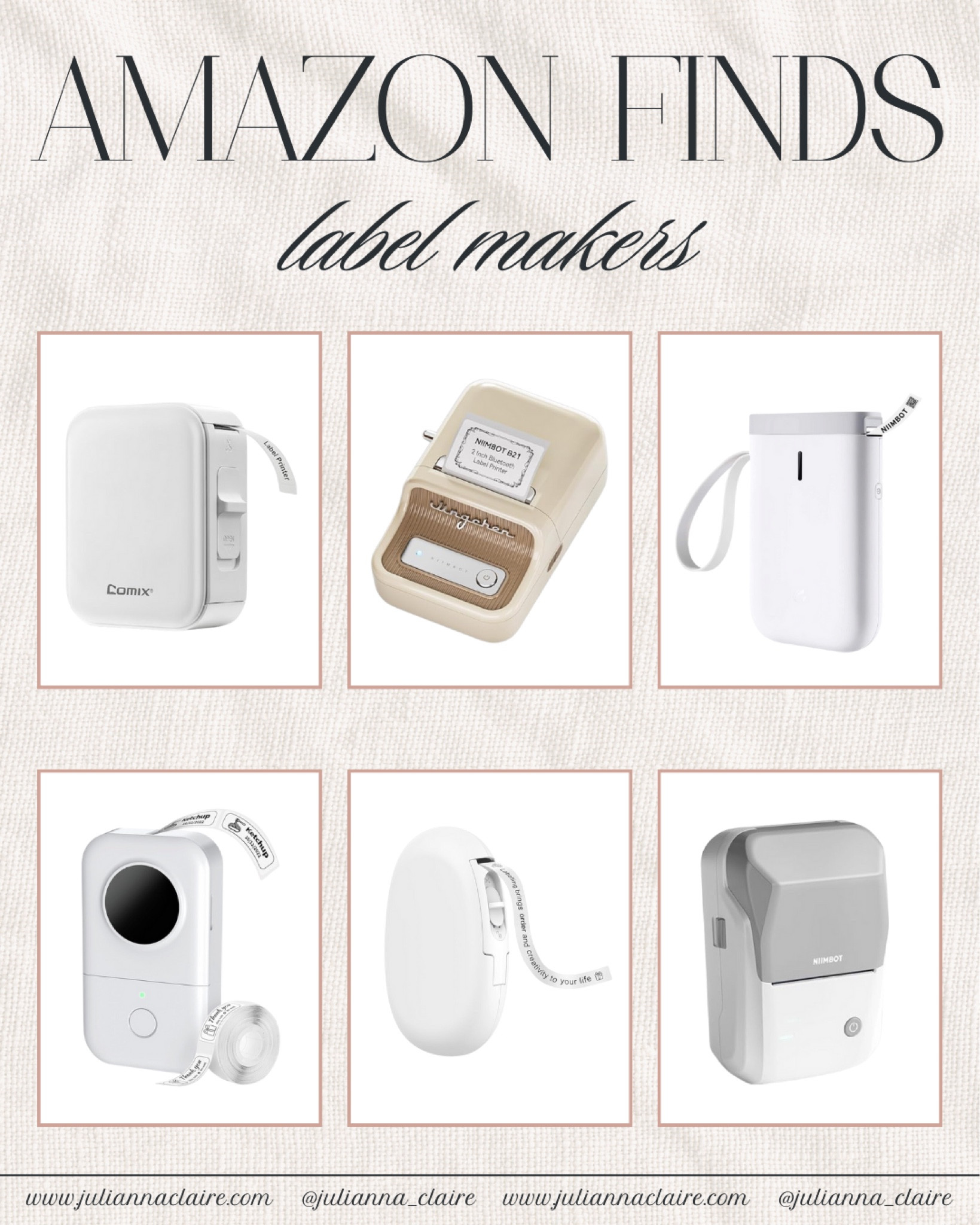 Amazon Label Maker 🌿

label maker // amazon finds // amazon home // amazon home finds // amazon organization // amazon home organization // drawer organization

#LTKfindsunder50 #LTKhome #LTKfindsunder100