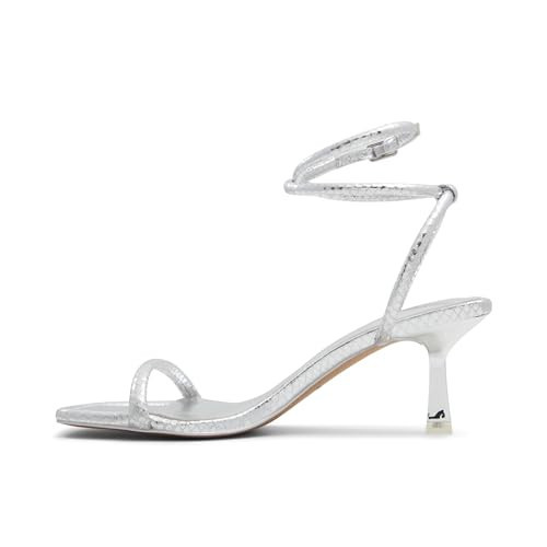 Aldo Women's Dime Heeled Slide, Silver, 8.5 | Amazon (US)