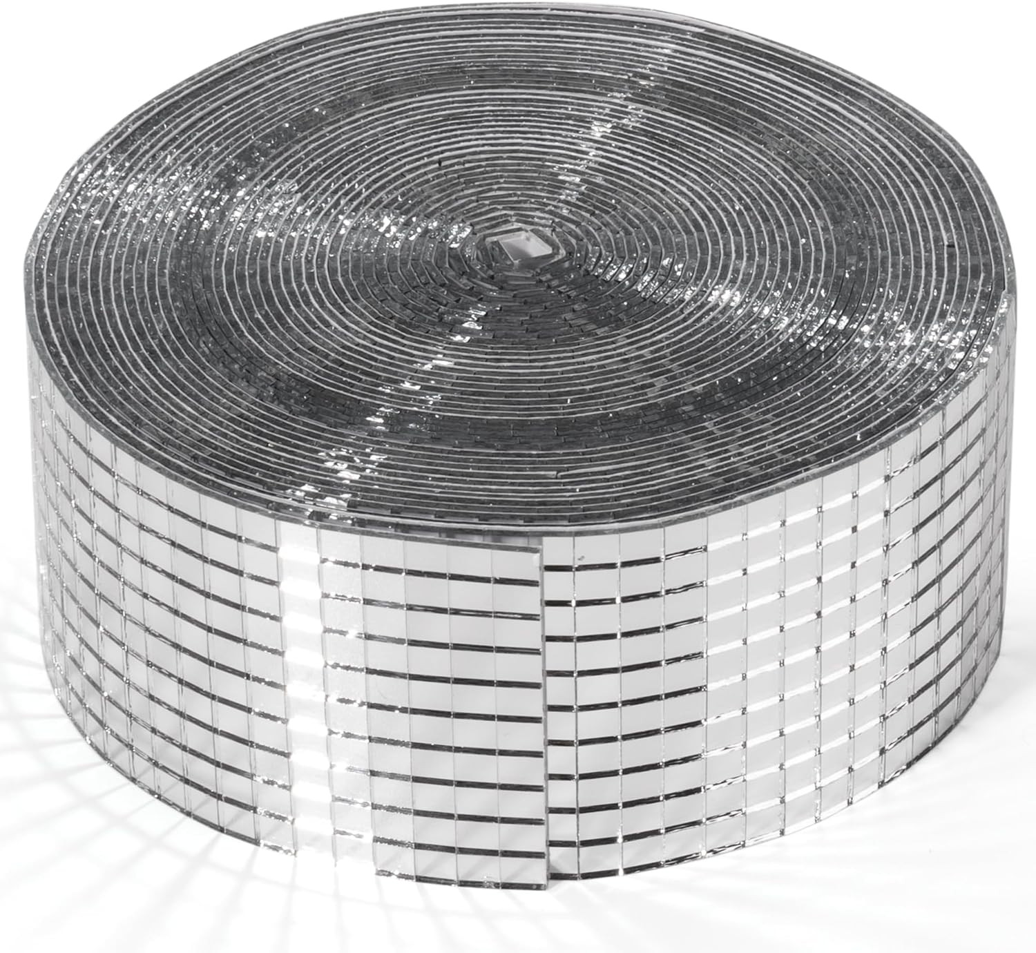 PP OPOUNT 16000 PCS Disco Ball Tiles, 1 Roll 5 x 5 mm Self-Adhesive Glass Mirror Tiles, Mini Disc... | Amazon (US)