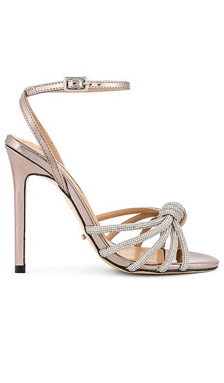 Kyla Sandal in Gunmetal Shine | Revolve Clothing (Global)