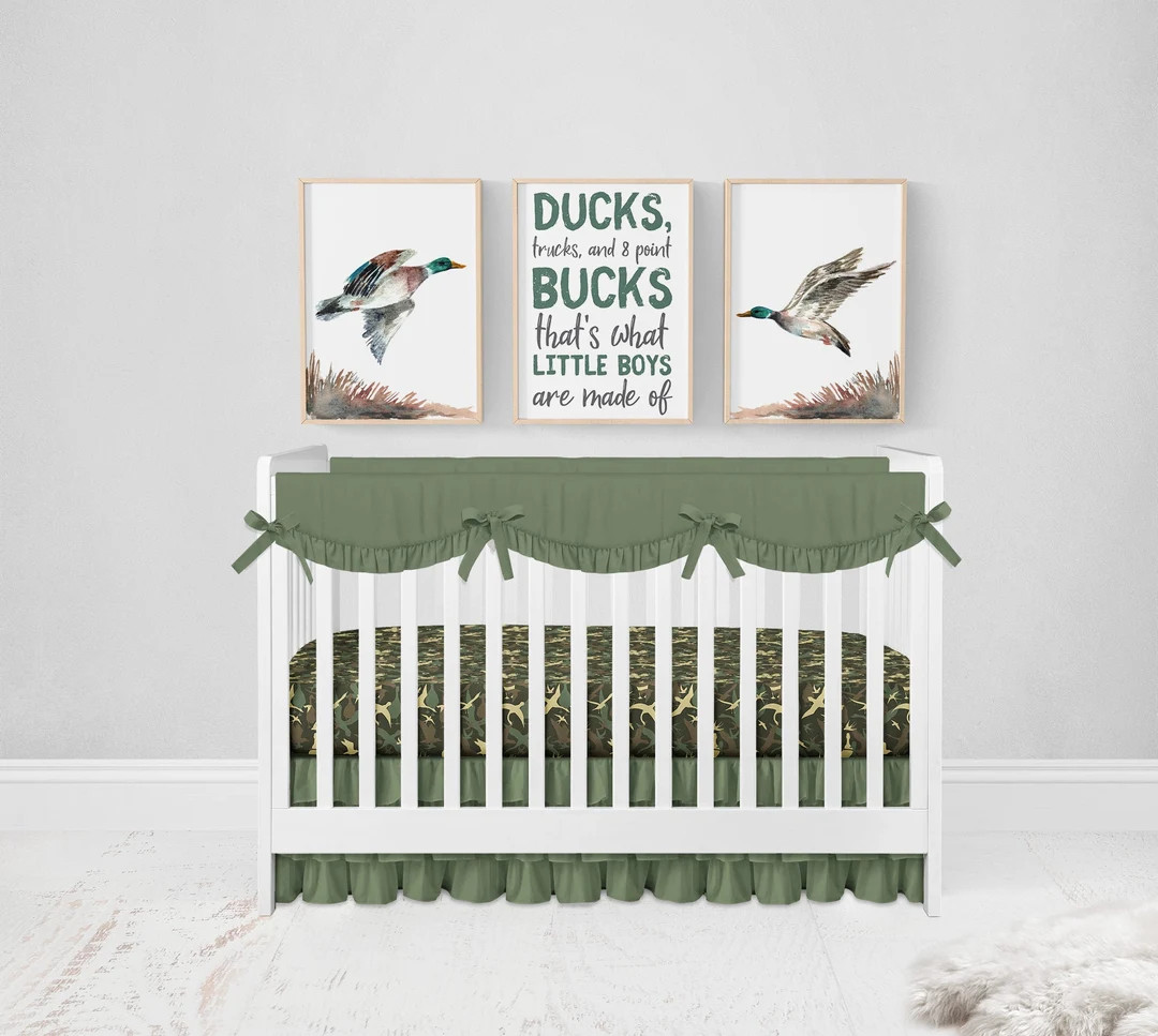 Duck Hunting Nursery Prints, Mallard Duck Nursery Decor, Set of 3 Prints, Baby Boy Nursery Decor,... | Etsy (US)