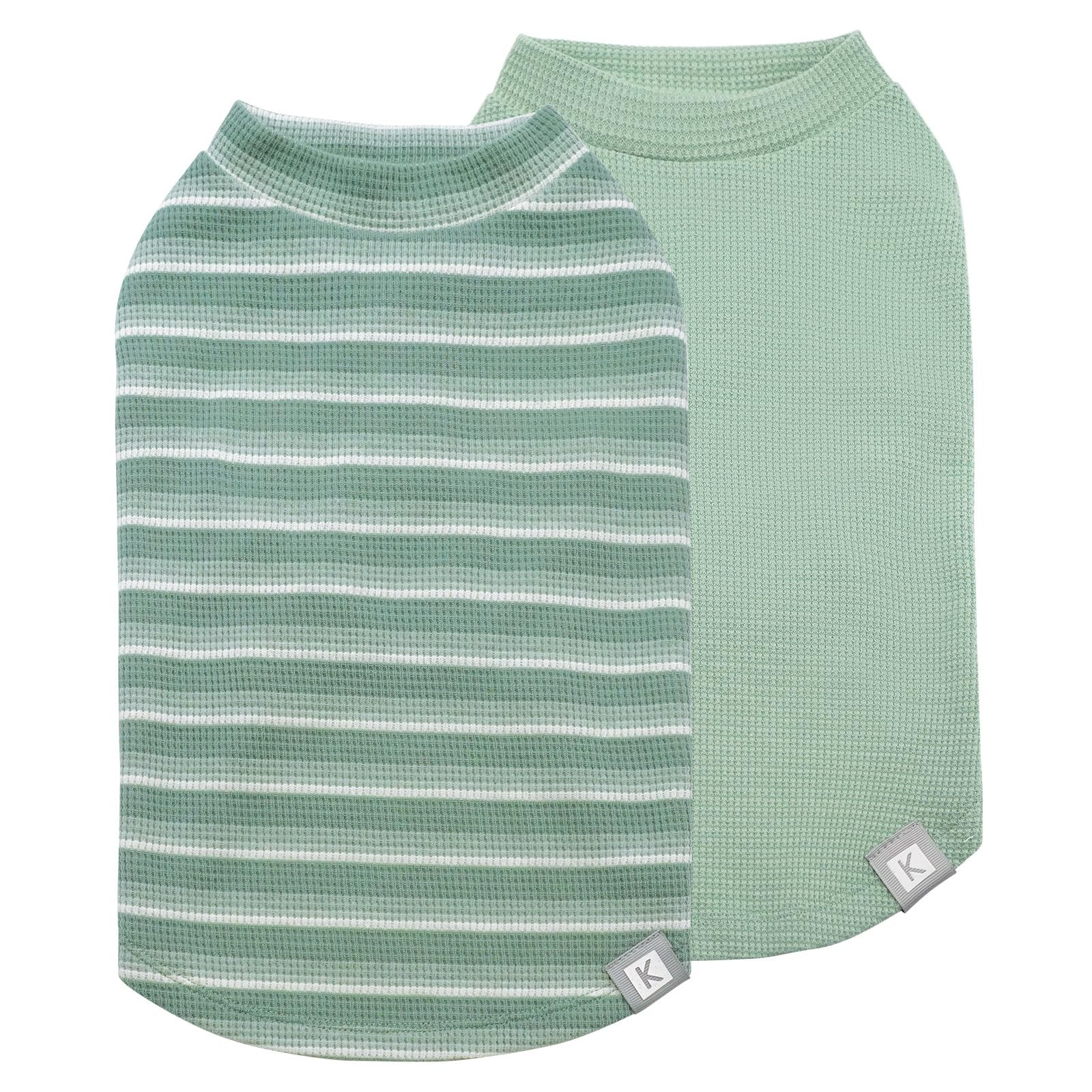 KYEESE 2Pack Waffle Dog Shirts for Small Dogs Stretchy Dog T-Shirts Lightweight Pet Tank Top Slee... | Amazon (US)