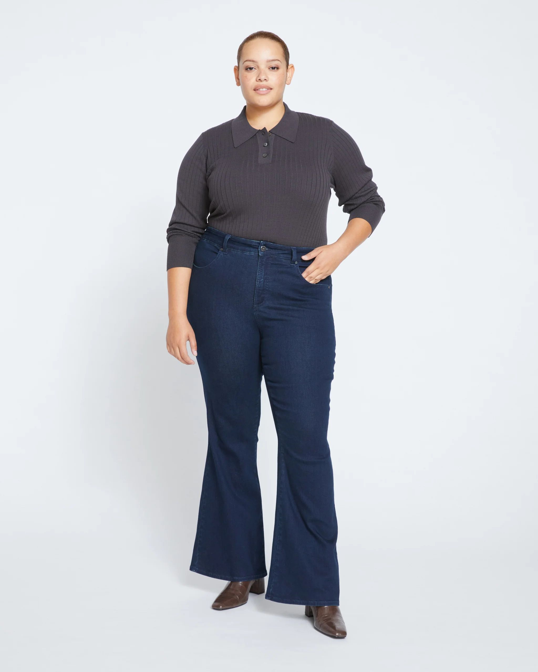 Farrah High Rise Flared Jeans | Universal Standard