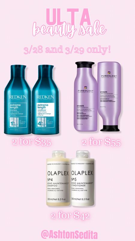 The BEST shampoo deals with the BEST deals!!! Get Redkin, Purology, and Olaplex on sale today and tomorrowbbb 

#LTKstyletip #LTKbeauty #LTKsalealert