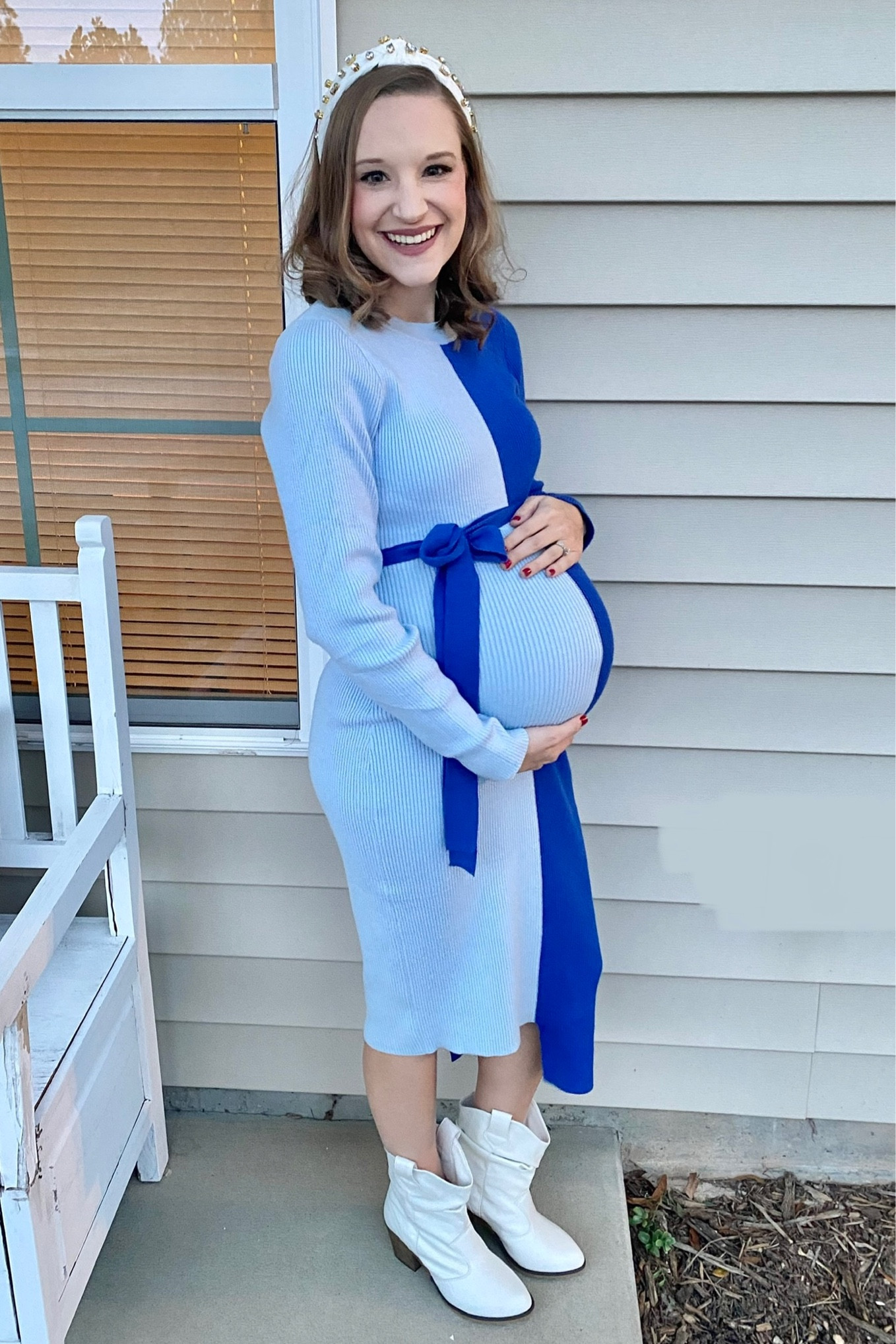 Baby Shower outfit! Baby shower dress for mom to be! Comes in blue and pink! Baby shower dress for boy mom! Boy mom!! Baby shower outfit idea!! 

#LTKbump #LTKfamily #LTKbaby