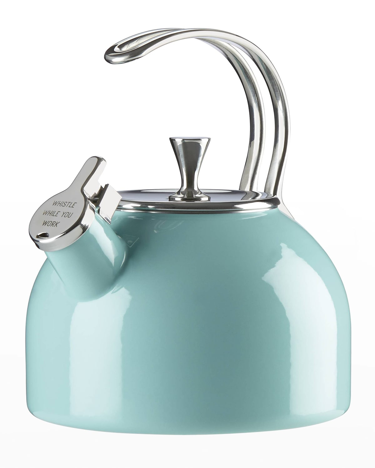 whistle while you work enamel teakettle | Neiman Marcus