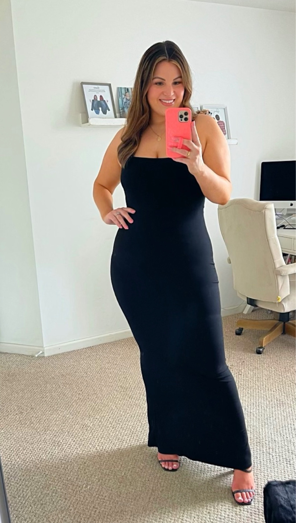 Trying another viral  shapewear dress on my midsize, size 12/14