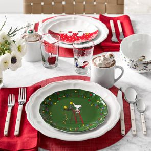 PEANUTS™ x Williams Sonoma Charlie Brown Christmas Dinnerware Collection | Williams-Sonoma