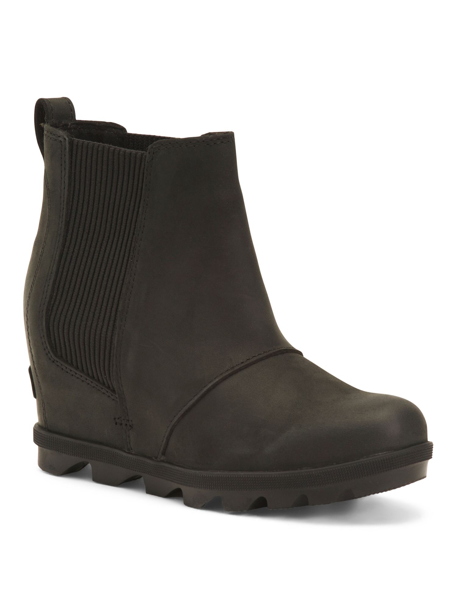Waterproof Full Grain Leather Wedge Boots | TJ Maxx