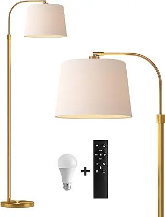 Oneach 62" Gold Floor Lamp for Living Rooms Tall Arc Standing Lamps with Remote Bedrooms Industri... | Amazon (US)