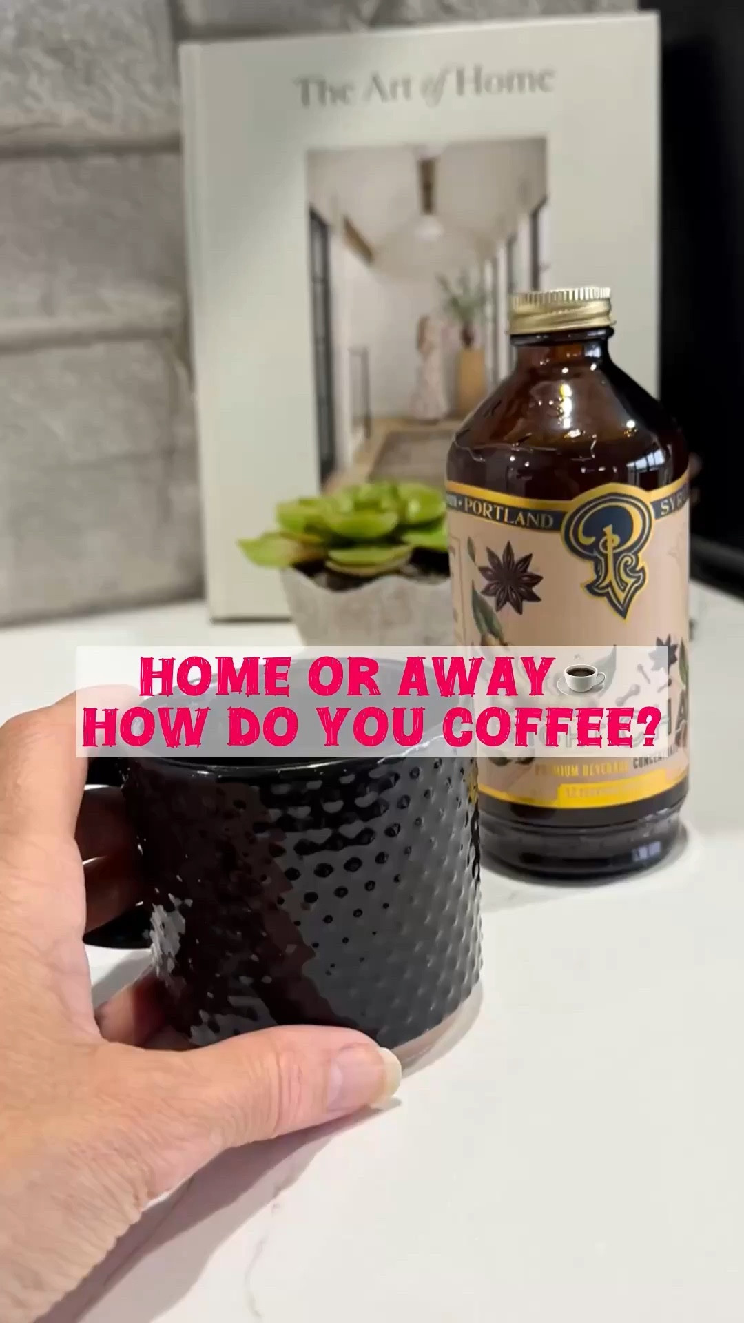 Vacation coffee at home (vacation rental) or out-n-about? A little chai syrup, milk, coffee and a new book 📖 …in my pajamas this morning😊 

#LTKHome #LTKFindsUnder50 #LTKTravel