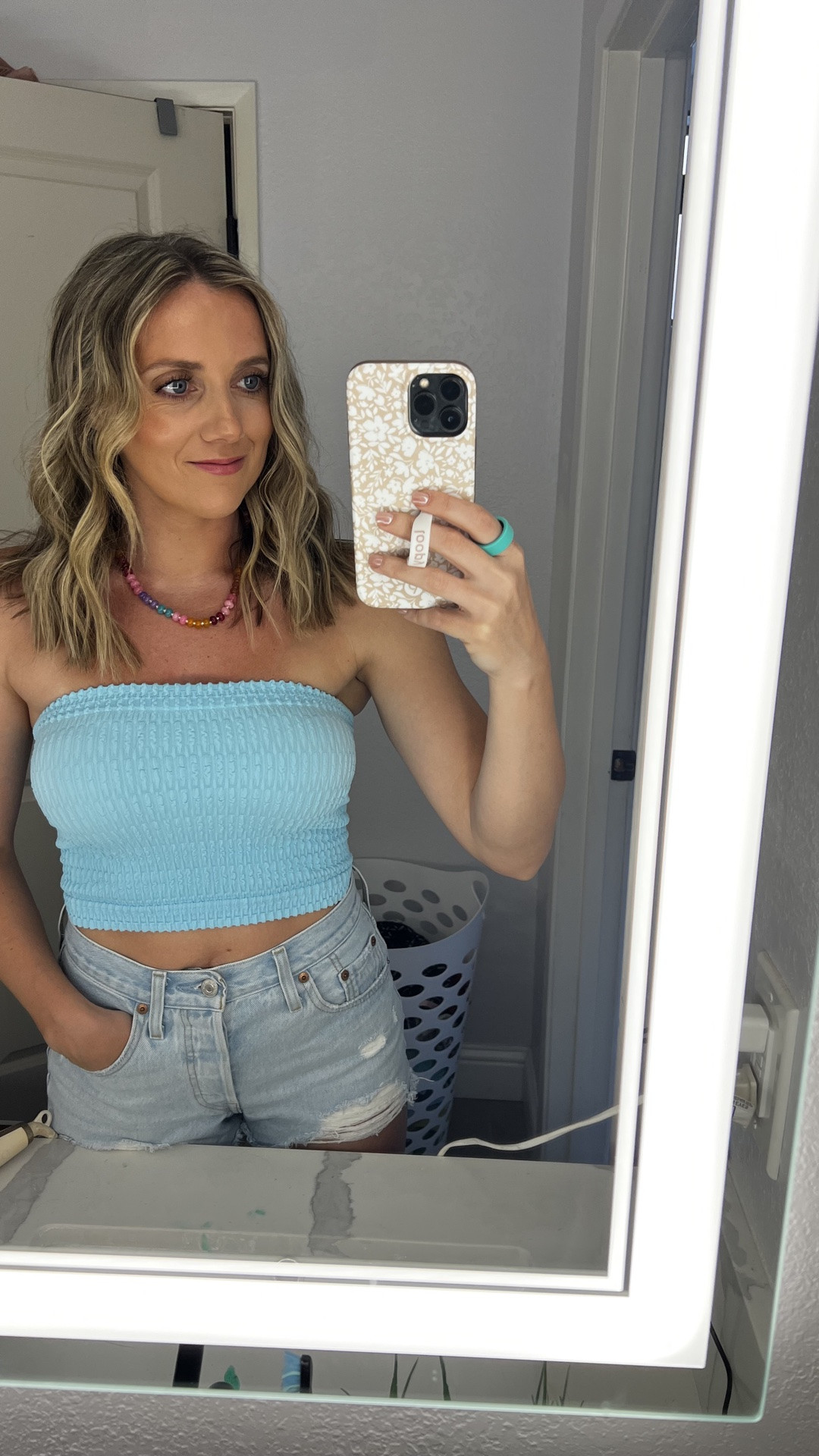Top-small
Shorts- 25 (my color is sold out but here are other colors!) I also have black 🖤

#LTKootd #LTKmomlife #LTKPetite