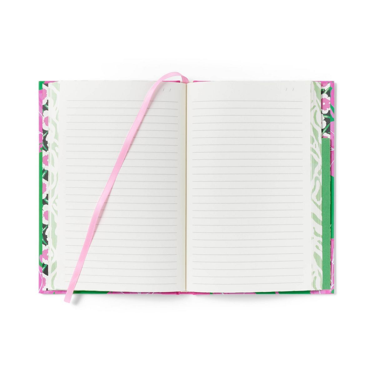 Geranium Leaf Pink/Green Lined Journal - DVF for Target | Target
