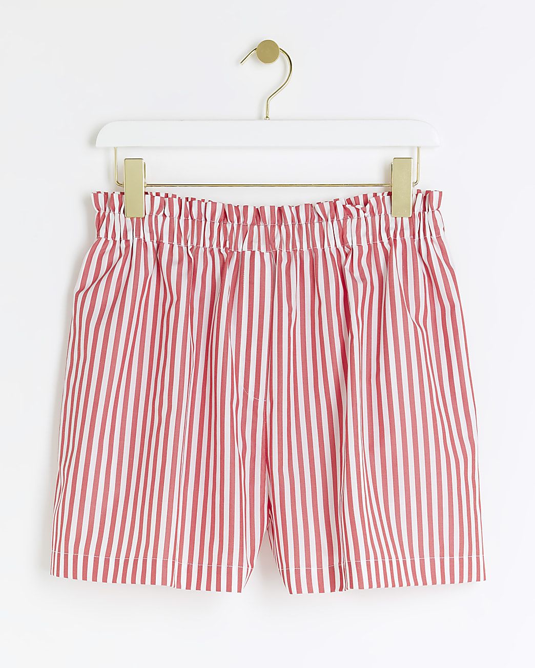 Red stripe pull on shorts | River Island (UK & IE)