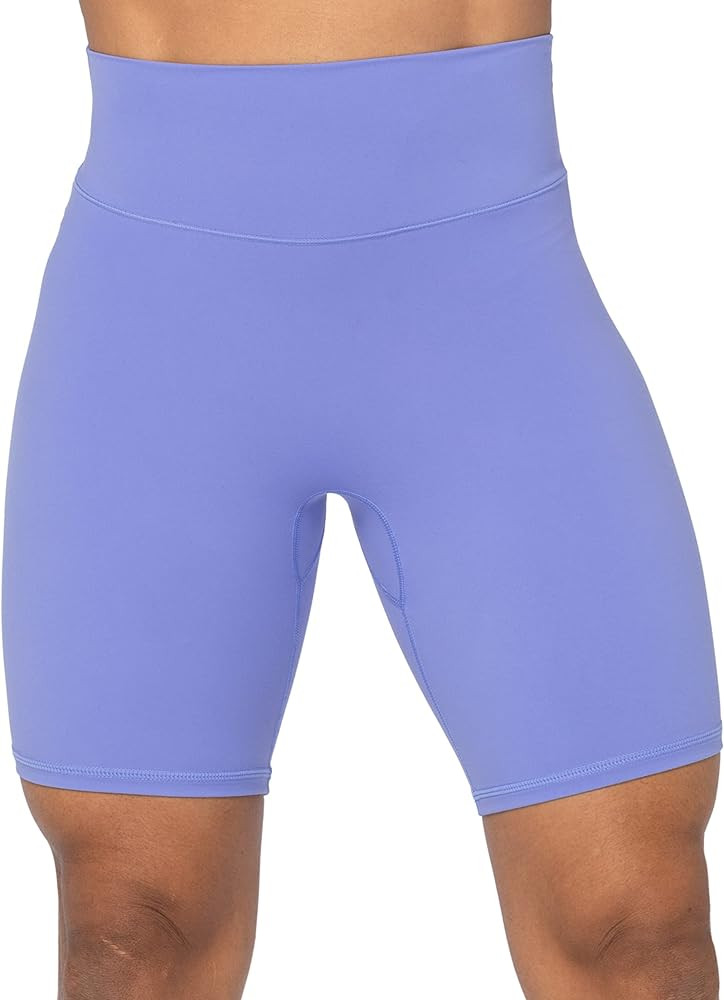 Sunzel No Front Seam High Waist Biker Shorts for Women, Squat Proof Yoga Workout Gym Bike Shorts | Amazon (US)