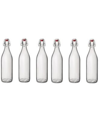 Giara 33.75-Oz. Glass Bottles, Set of 6 | Macy's