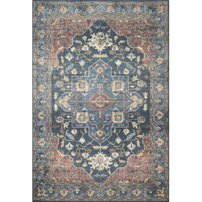 Skye Oriental Denim Area Rug Bungalow Rose Rug Size: Rectangle 7'6" x 9'6 | Wayfair North America