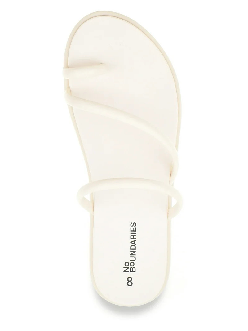 No Boundaries Women's Strappy Toe Loop Sandals | Walmart (US)