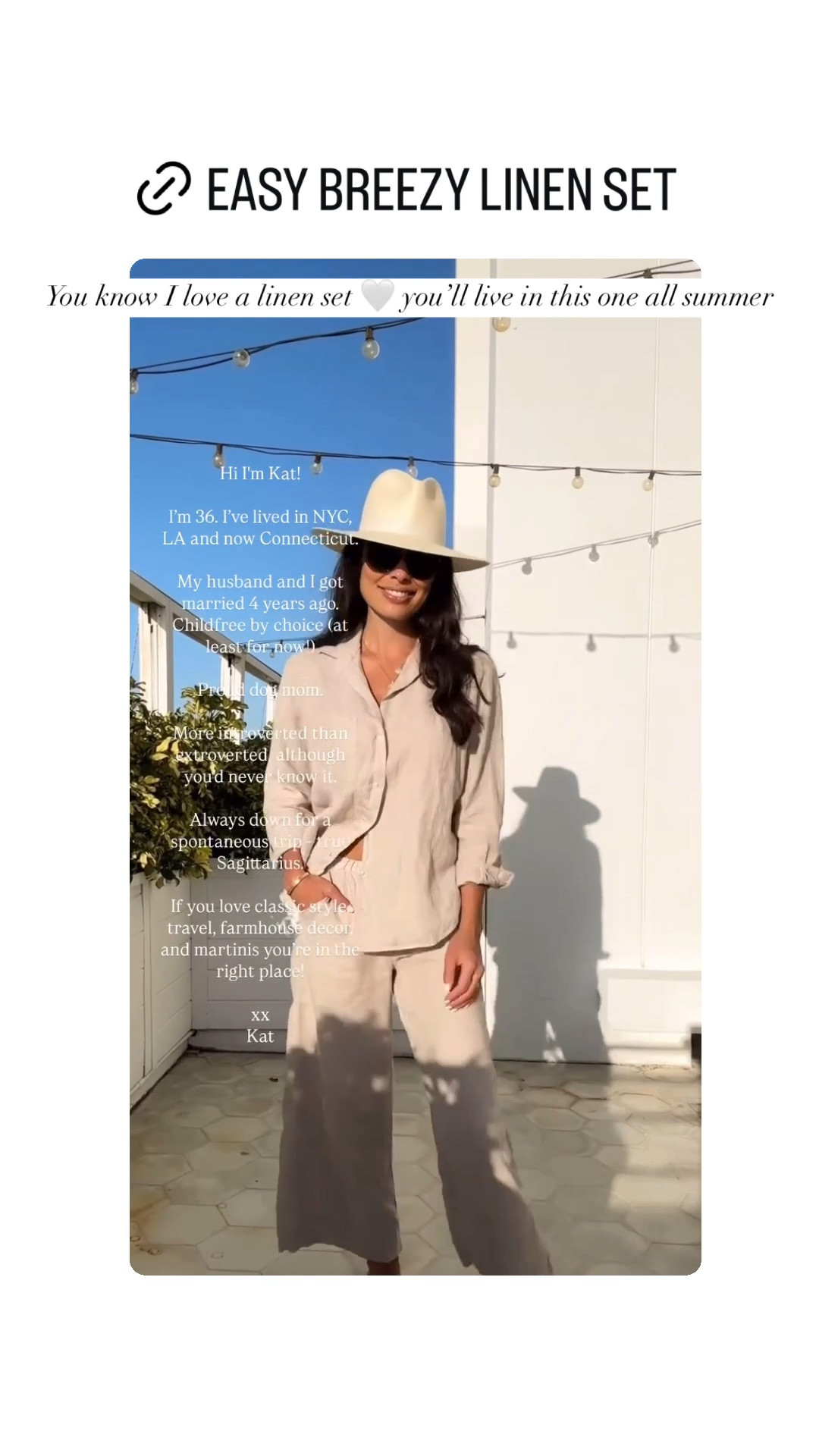 Linen set  

#LTKTravel #LTKWatchNow #LTKActive